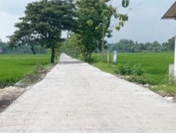 Jalan Rigid Beton Program BKK Desa Geneng Margomulyo Disambut Gembira Warga