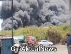 Gudang Eks New Era di Gresik Terbakar, Damkar Petrokimia dan Wilmar Turun Tangan
